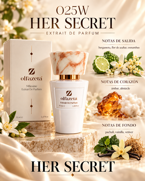 Her Secret 025W – Extracto de Perfume para Mujer 30%